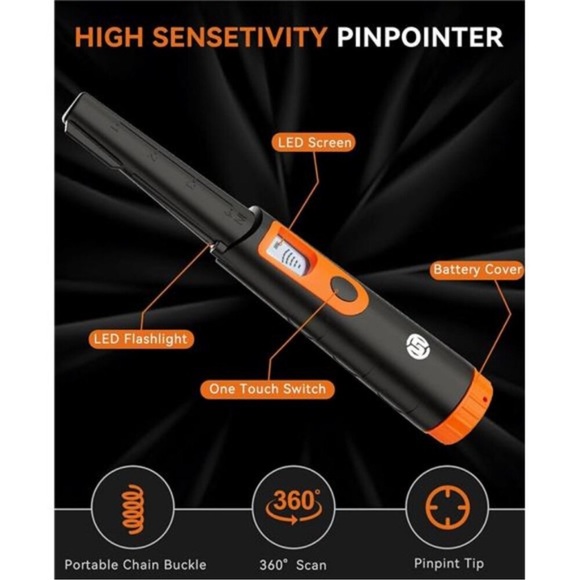 Metal Detector Pinpointer for Adults & Kids, Fully Waterproof - Picture 6 of 8